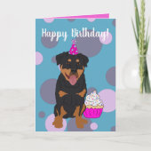 Rottweiler Geburtstagskarte Karte (Vorderseite)