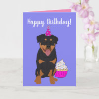 Rottweiler Geburtstagskarte