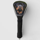 Rottweiler Gelb Golf Headcover (Vorderseite)