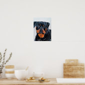 Rottweiler-Gemälde von Alfred Fox Poster (Küche)