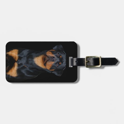 Rottweiler   gepäckanhänger (Vorderseite horizontal)