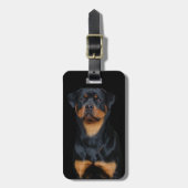 Rottweiler   gepäckanhänger (Vorderseite vertikal)