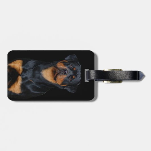 Rottweiler   gepäckanhänger (Rückseite horizontal)