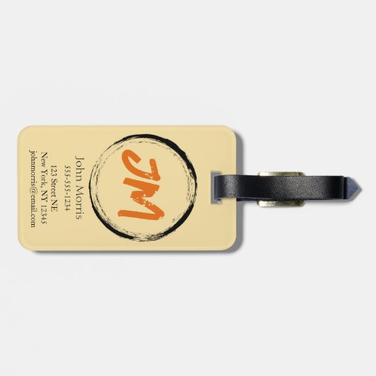 Rottweiler Gepäckanhänger (Rückseite horizontal)