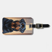 Rottweiler-Gepäckanhänger Gepäckanhänger (Vorderseite horizontal)
