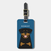 Rottweiler Gepäckmarken Gepäckanhänger (Vorderseite vertikal)