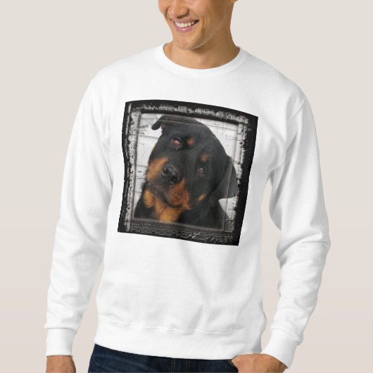 rottweiler-gerahmt sweatshirt (Vorderseite)