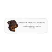 Rottweiler German Return Address Label (Vorne)