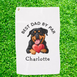 Rottweiler-Geschenk Golfhandtuch