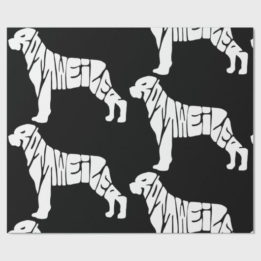 Rottweiler Geschenkpapier (Flach)