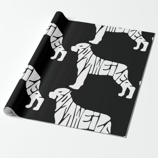 Rottweiler Geschenkpapier (Ungerollt)
