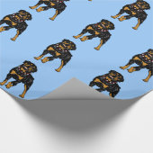 Rottweiler Geschenkpapier (Ecke)