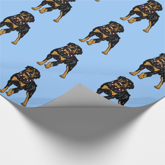 Rottweiler Geschenkpapier (Ecke)