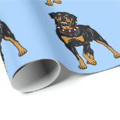 Rottweiler Geschenkpapier (Rolleneckpunkt)