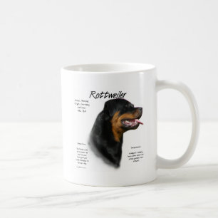 Rottweiler Geschichtsentwurf Kaffeetasse