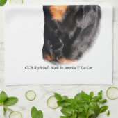 Rottweiler Geschirrtuch (Gefaltet)