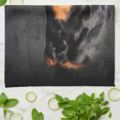 Rottweiler Geschirrtuch (Gefaltet)