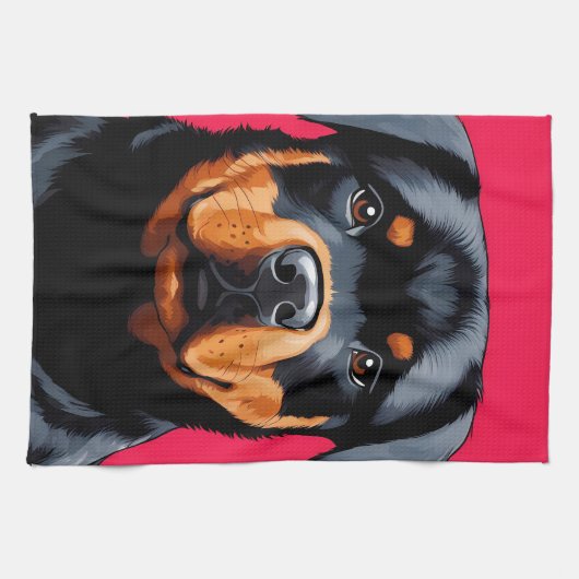 Rottweiler Geschirrtuch (Horizontal)