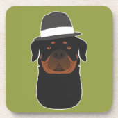 Rottweiler Getränkeuntersetzer (Vorderseite)
