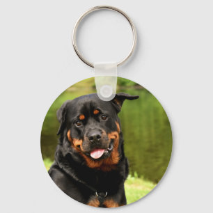 Rottweiler, glücklich schlüsselanhänger