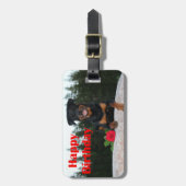 Rottweiler-glücklicher Geburtstag Gepäckanhänger (Vorderseite vertikal)