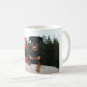Rottweiler-glücklicher Geburtstag Kaffeetasse (VorderseiteRechts)