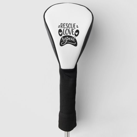 Rottweiler Golf Headcover (Vorderseite)