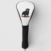 Rottweiler Golf Headcover (Vorderseite)