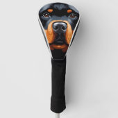 Rottweiler Golf Headcover (Vorderseite)