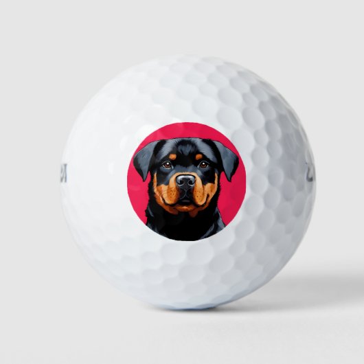 Rottweiler Golfball (Vorderseite)