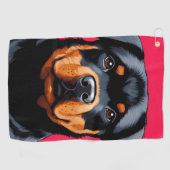 Rottweiler Golfhandtuch (Horizontal)
