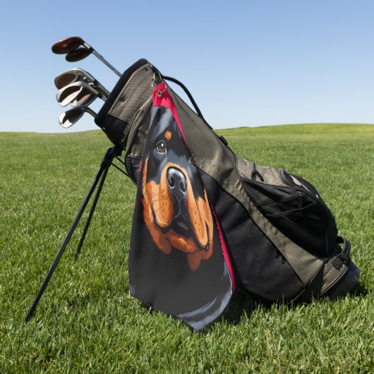 Rottweiler Golfhandtuch (Gras)