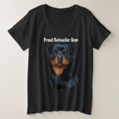Rottweiler Große Größe T-Shirt (Design vorne)