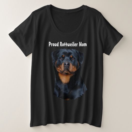 Rottweiler Große Größe T-Shirt (Design vorne)