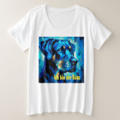 Rottweiler Große Größe T-Shirt (Design vorne)