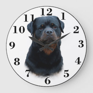 Rottweiler Große Wanduhr