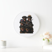 Rottweiler Große Wanduhr (Zuhause)