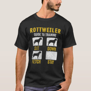 Rottweiler Guide to Training S, Hunde Mama Vater L T-Shirt