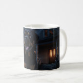 Rottweiler Halloween Beängstigend Kaffeetasse (VorderseiteRechts)