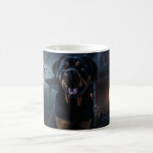 Rottweiler Halloween Beängstigend Kaffeetasse (Mittel)
