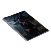 Rottweiler Halloween Beängstigend Notizblock (Rechte Seite)