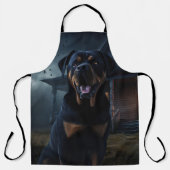 Rottweiler Halloween Beängstigend Schürze (Vorderseite)