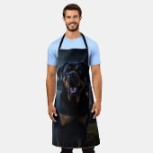 Rottweiler Halloween Beängstigend Schürze (Getragen)