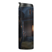 Rottweiler Halloween Beängstigend Thermosbecher (Nach rechts gedreht)