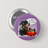 Rottweiler Halloween Candy Button (Vorne & Hinten)