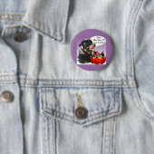 Rottweiler Halloween Candy Button (Beispiel)