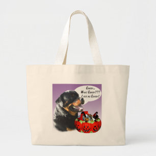 Rottweiler Halloween Candy Jumbo Stoffbeutel