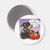 Rottweiler Halloween Candy Magnet (Vorderseite/Rückseite)