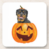 Rottweiler Halloween Getränkeuntersetzer (Vorderseite)