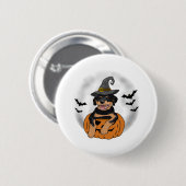ROTTWEILER HALLOWEEN GIFTS BUTTON (Vorne & Hinten)